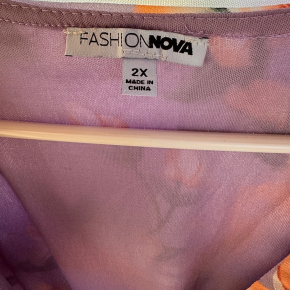 Fashion Nova Park Avenue Maxi Dress - Lavender/Combo - Picture 7 of 7